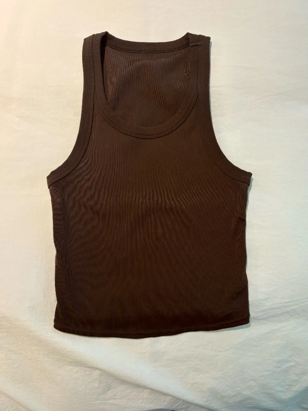 Alo Goddess Ribbed Go-To Tank Espresso